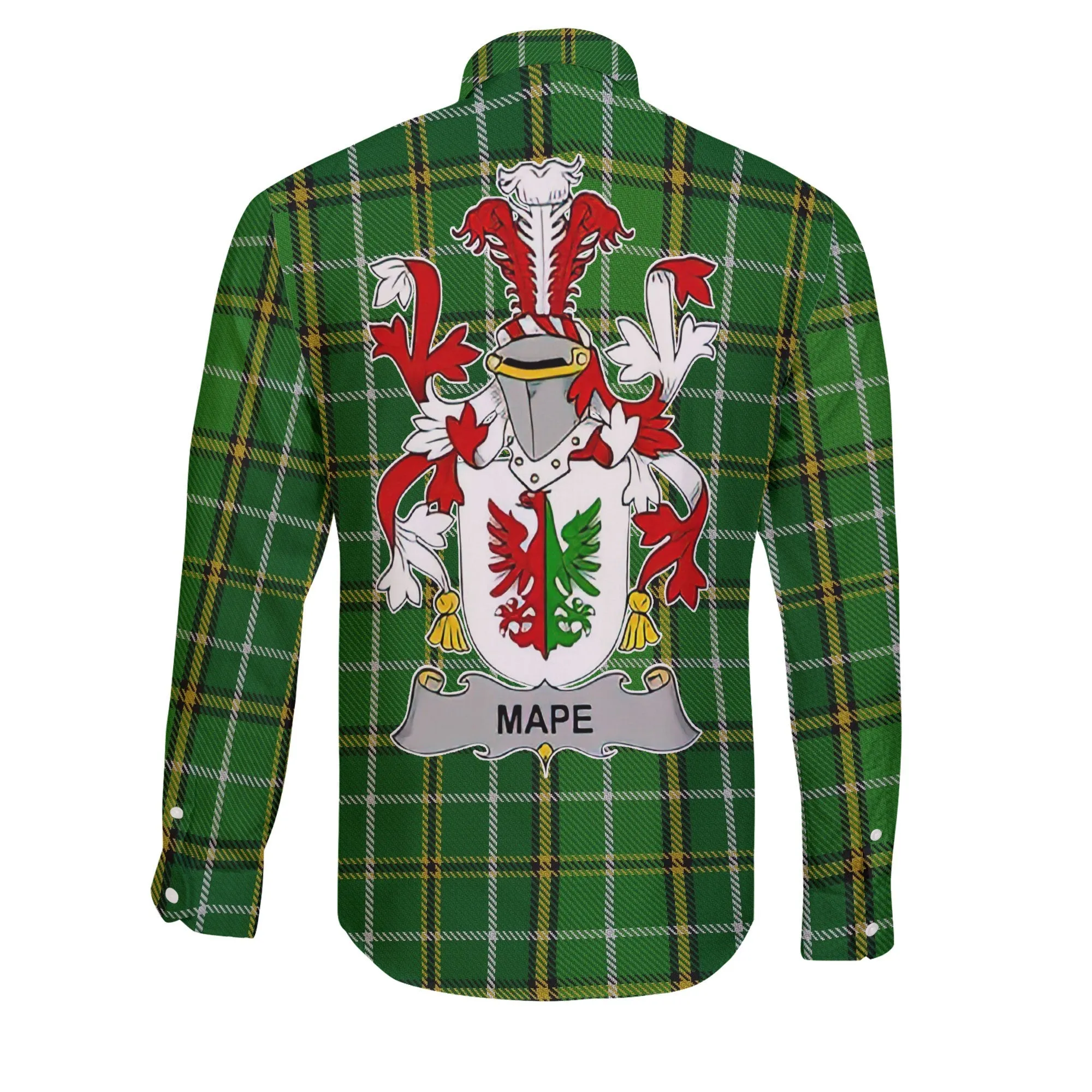 Mape Long Sleeve Button Shirts Crest And National Plaid Style