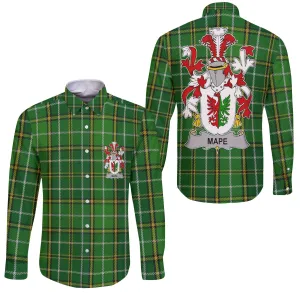 Mape Long Sleeve Button Shirts Crest And National Plaid Style