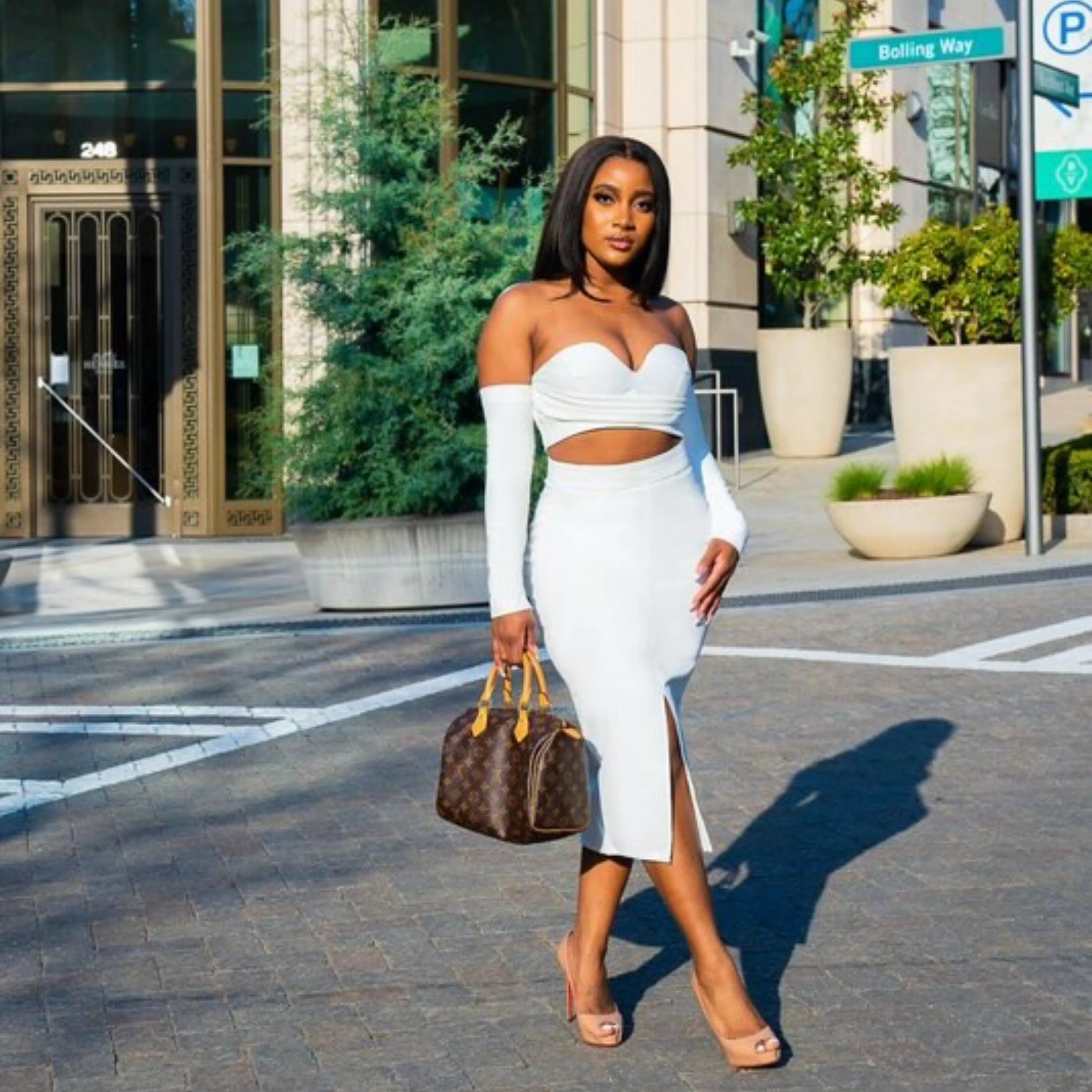 Mariah Two Piece Midi Skirt Set