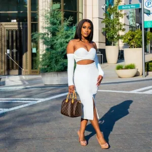 Mariah Two Piece Midi Skirt Set