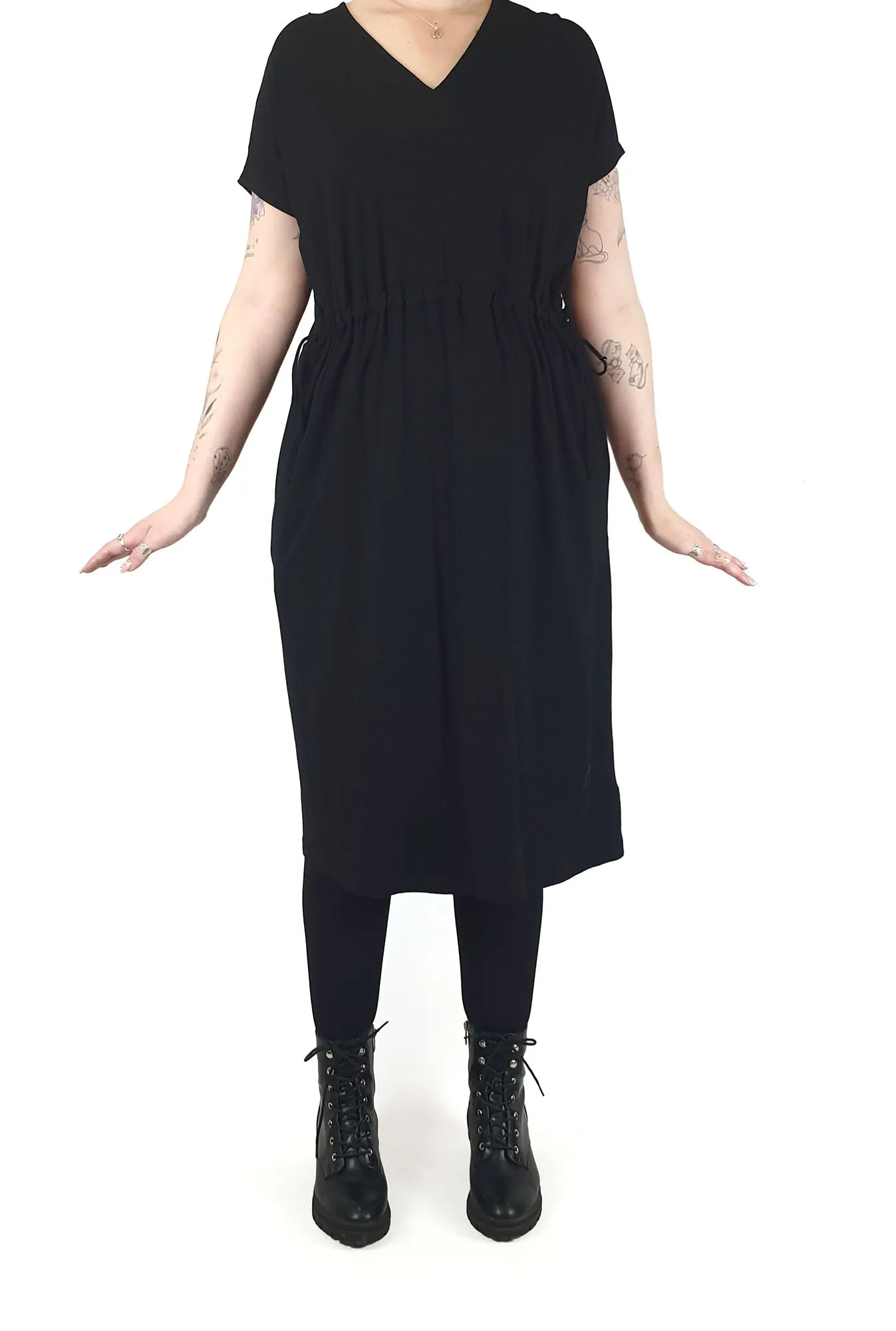 Marimekko black sleevless dress size M