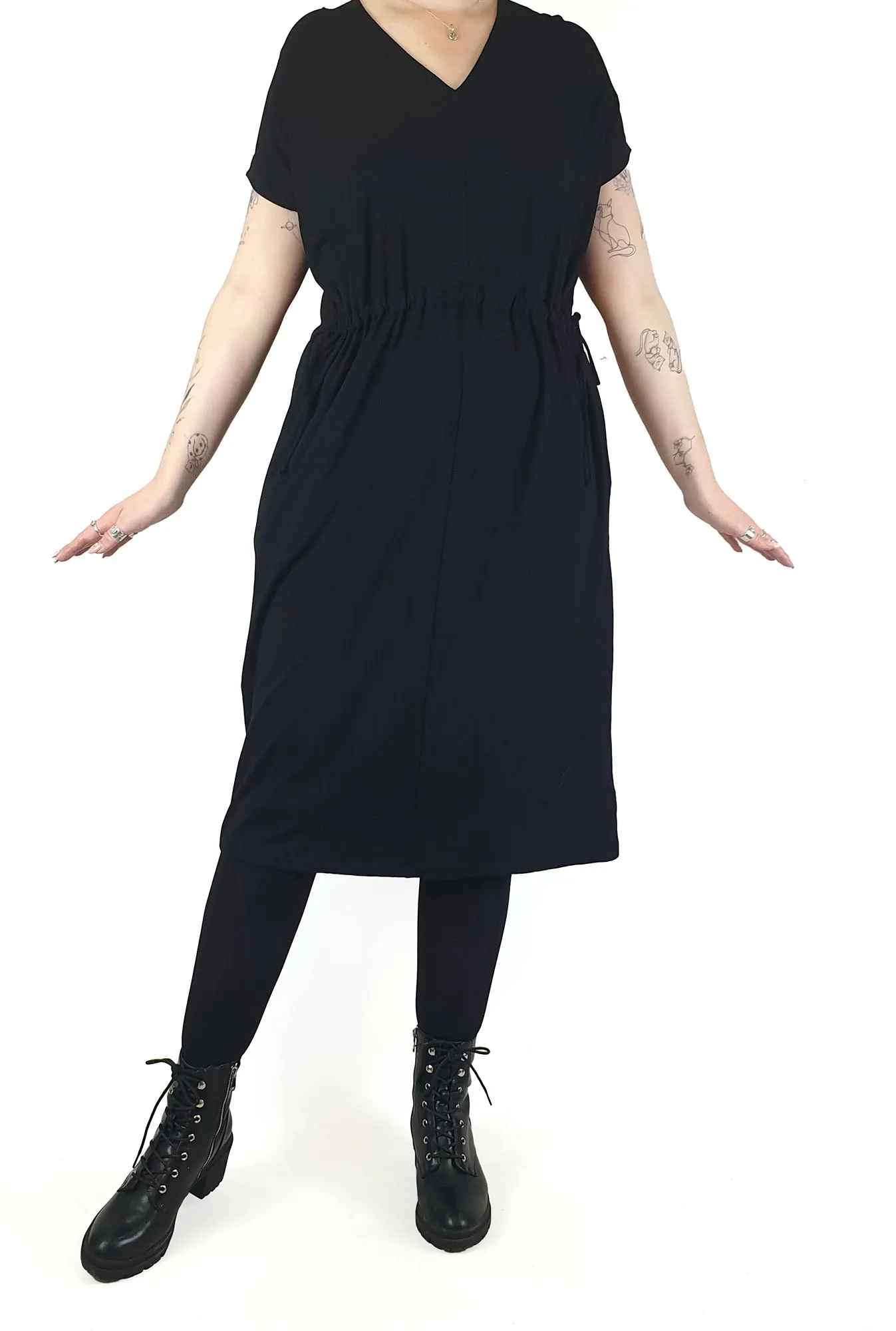 Marimekko black sleevless dress size M