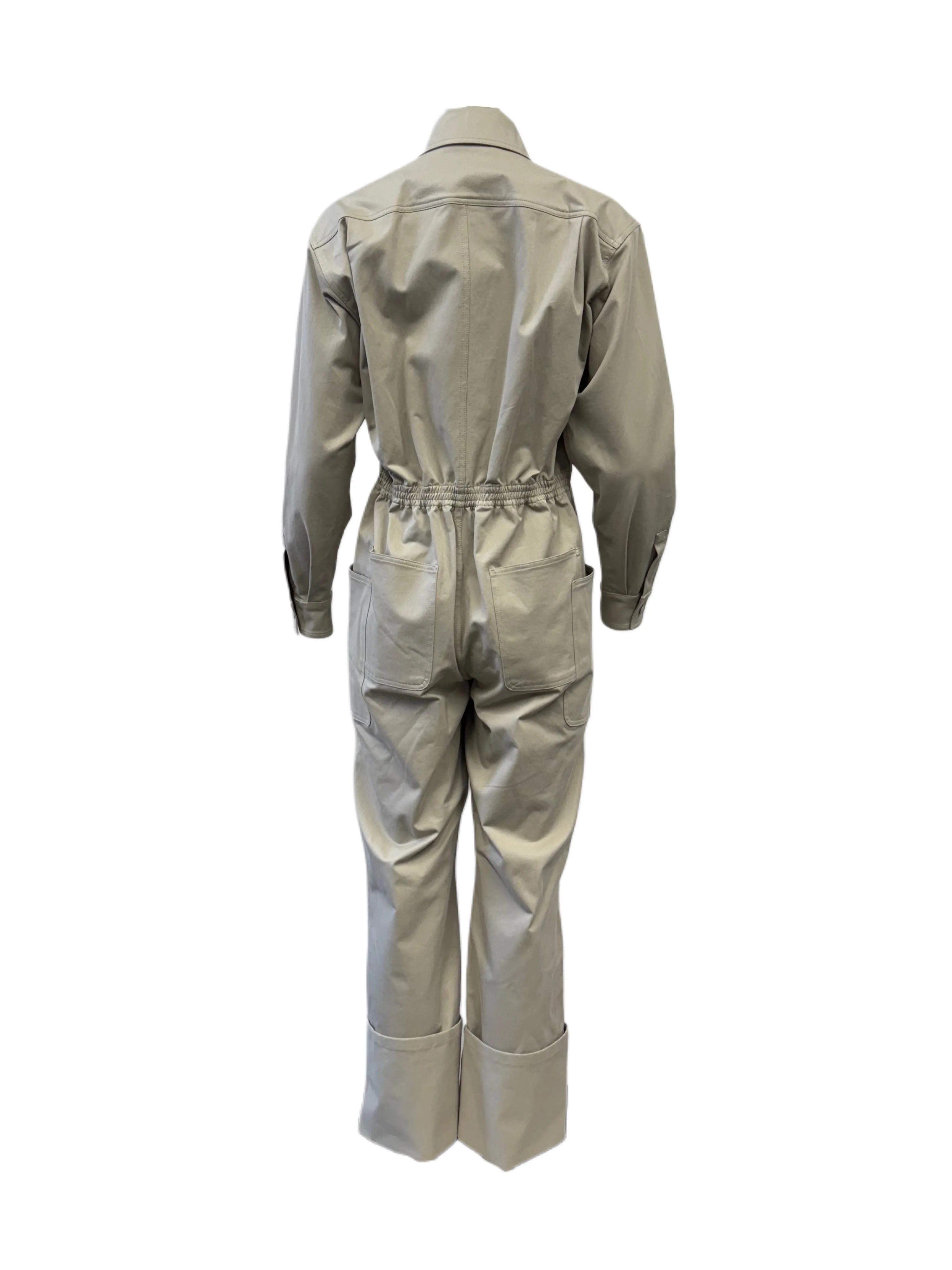 Max Mara Women's Sage Green Caraibi Zipper Closure Jumpsuit NWT
