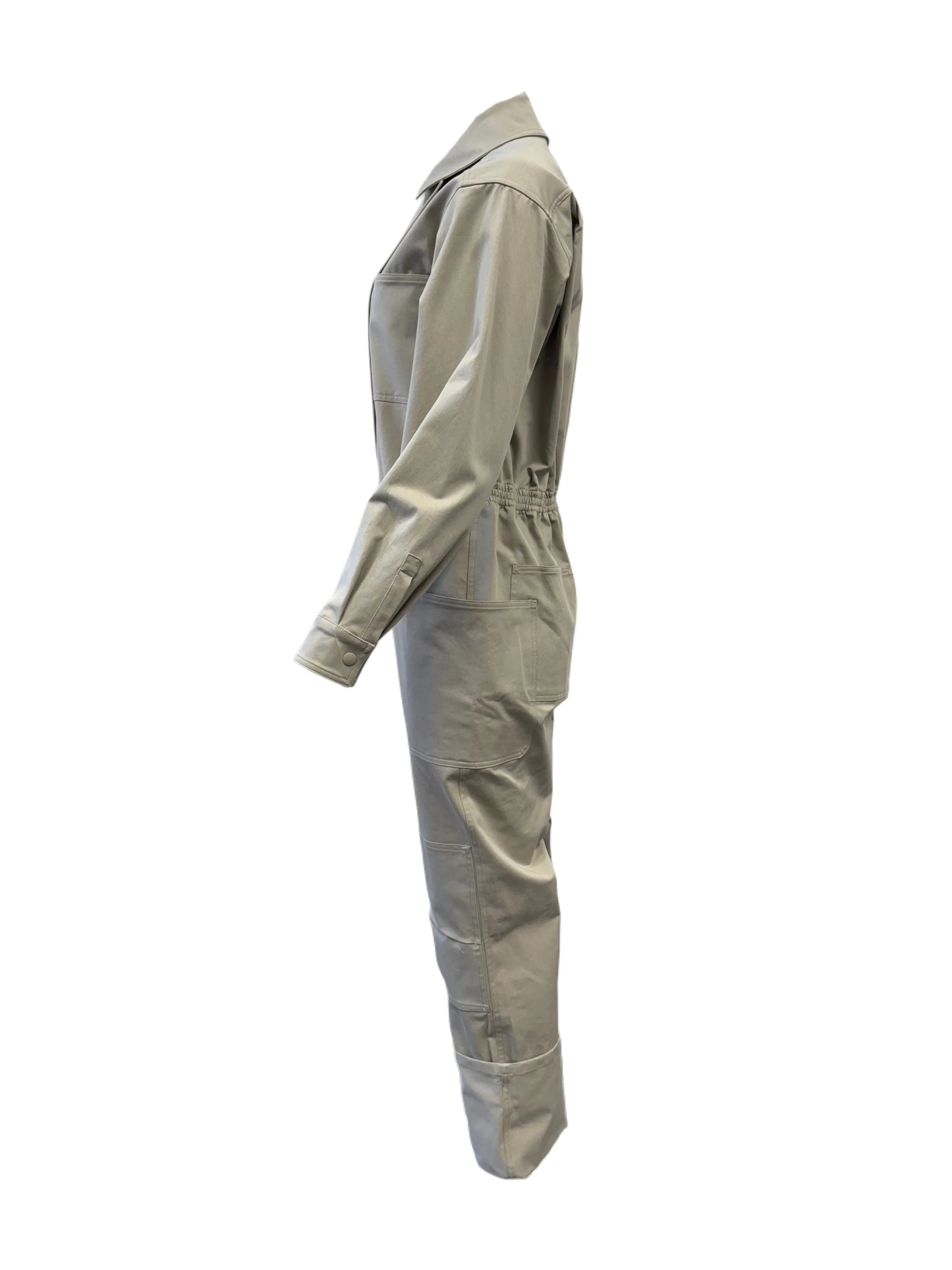 Max Mara Women's Sage Green Caraibi Zipper Closure Jumpsuit NWT