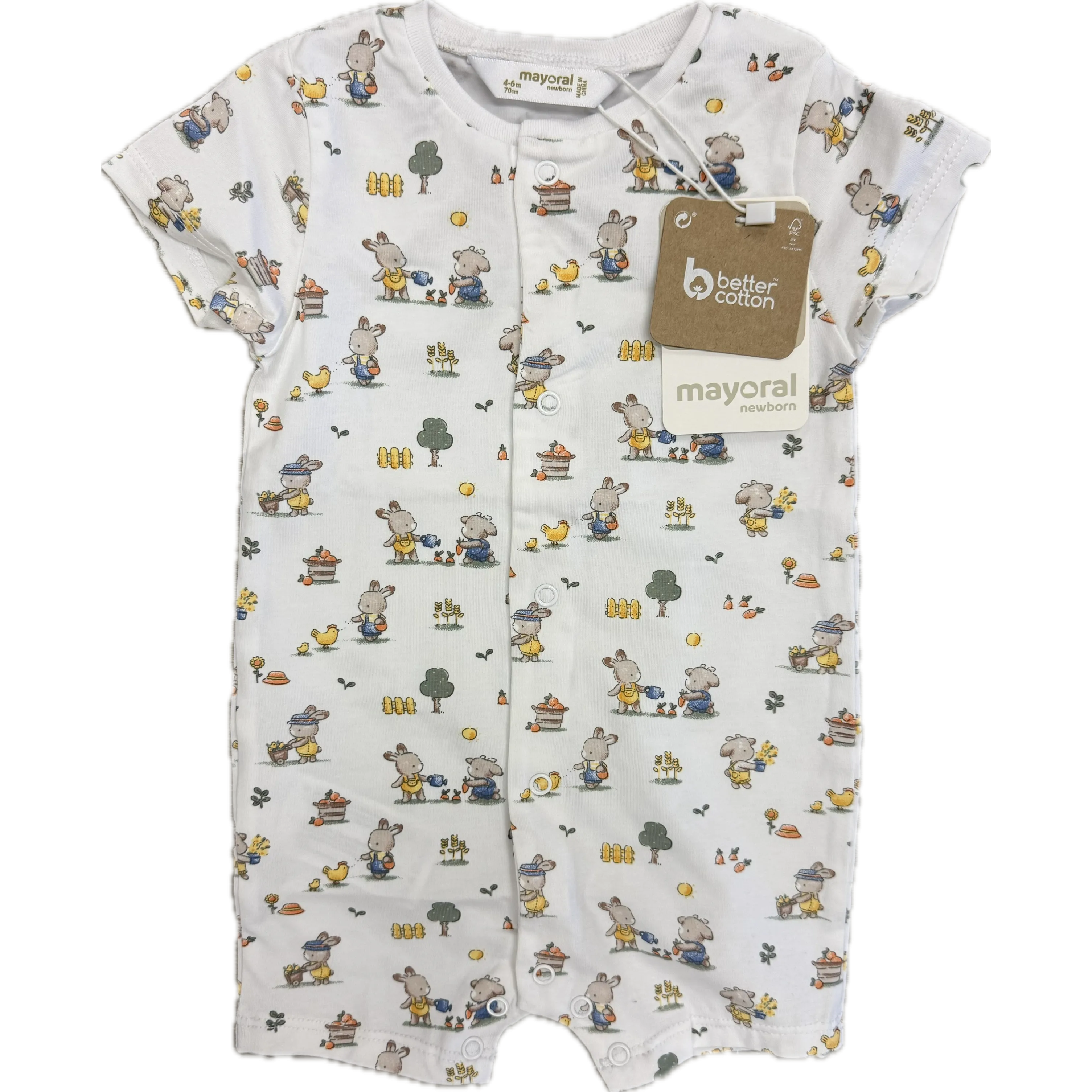 Mayoral Short Romper- Sunny Print