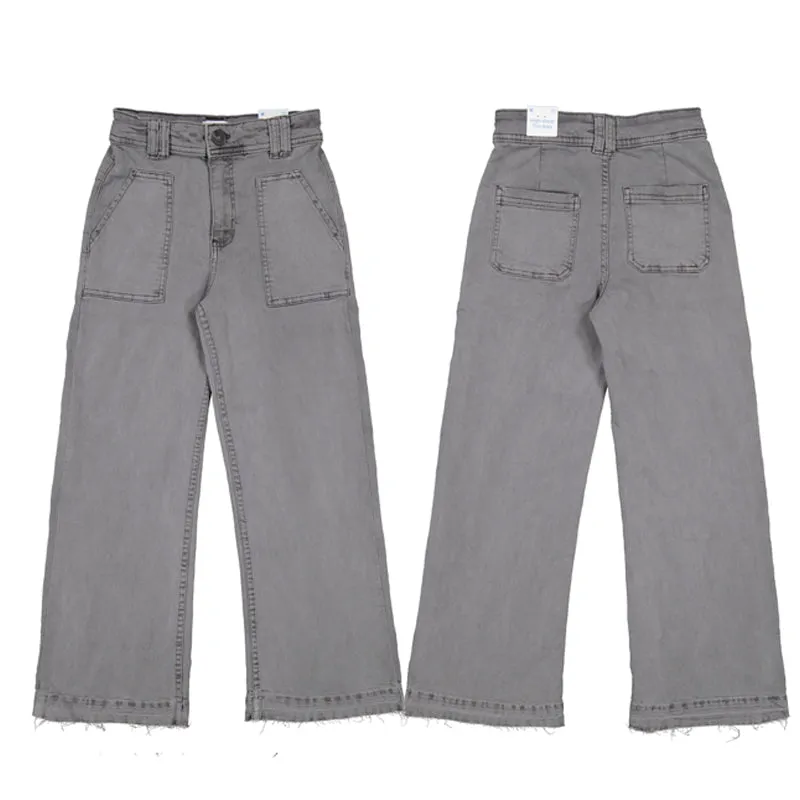 Mayoral Youth Girls Wide Leg Pants - Shadow
