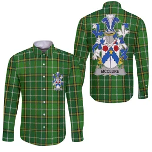 McClure Long Sleeve Button Shirts Crest And National Plaid Style