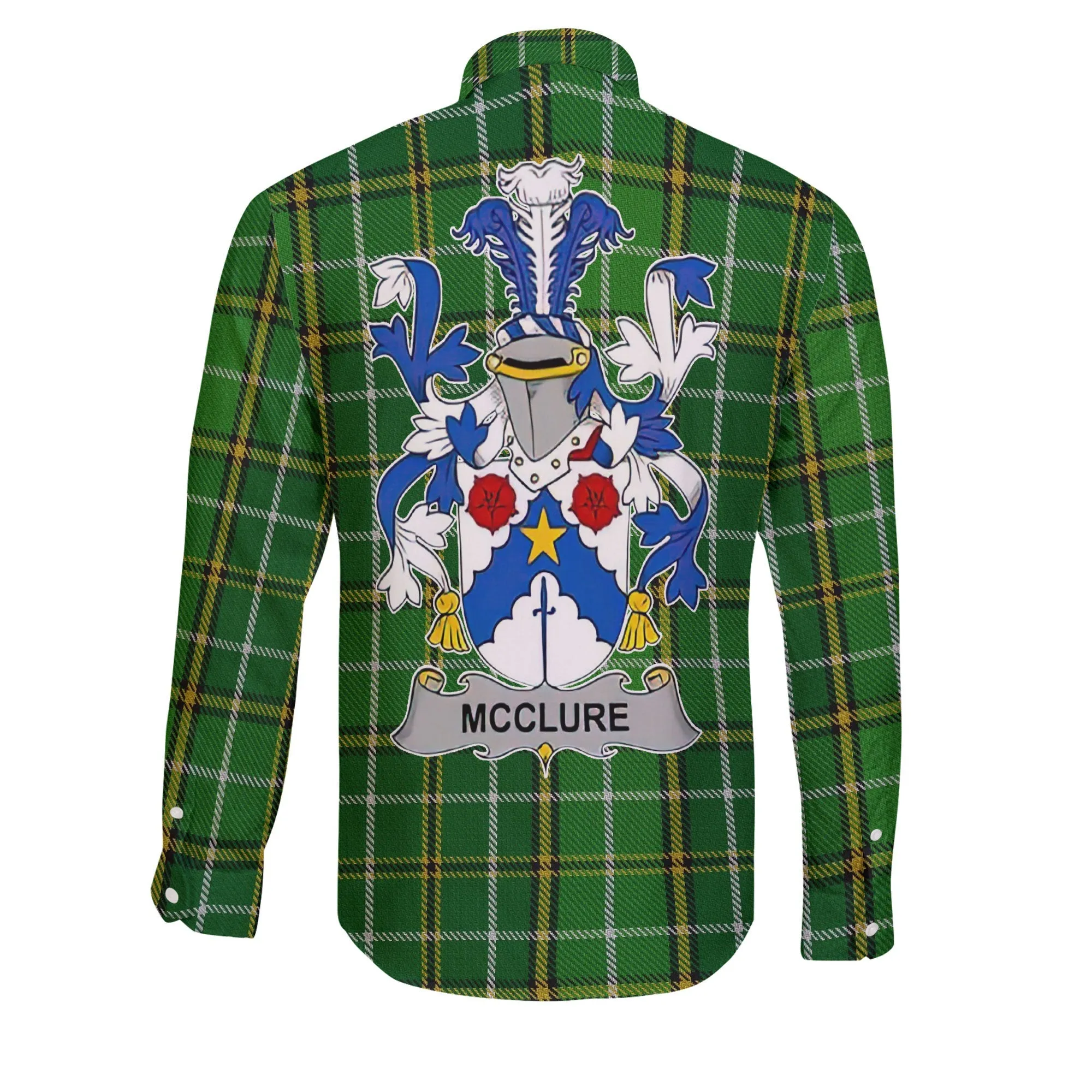 McClure Long Sleeve Button Shirts Crest And National Plaid Style
