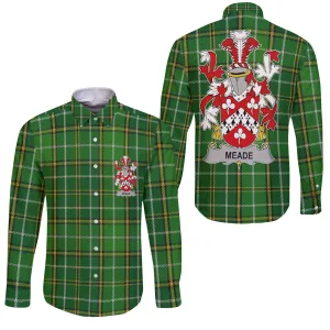 Meade Long Sleeve Button Shirts Crest And National Plaid Style