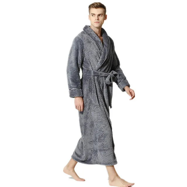 Men Women Spa Absorbent BathRobe / Coral Velvet Pajamas