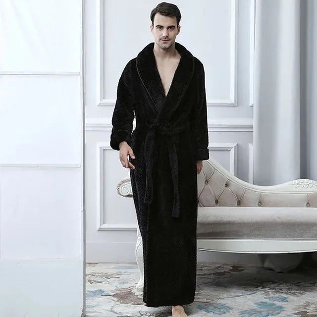 Men Women Spa Absorbent BathRobe / Coral Velvet Pajamas