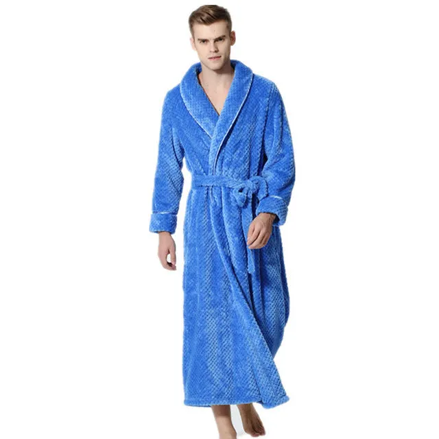 Men Women Spa Absorbent BathRobe / Coral Velvet Pajamas