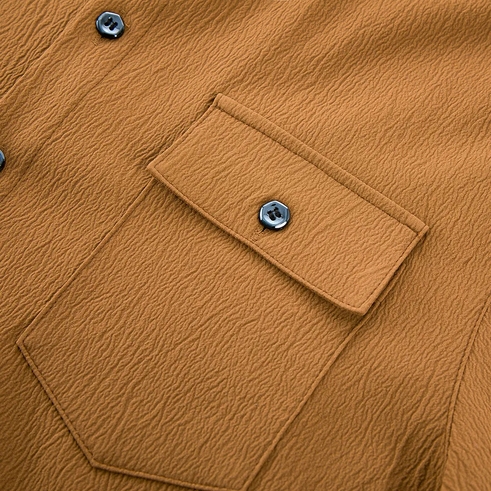 Men's Casual Short Sleeve Two Pocket Shirt