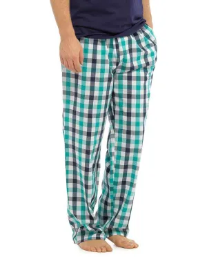 Men's Cotton Checked Pajama - Green
