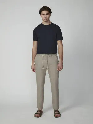 Men's Drawstring Linen Pant
