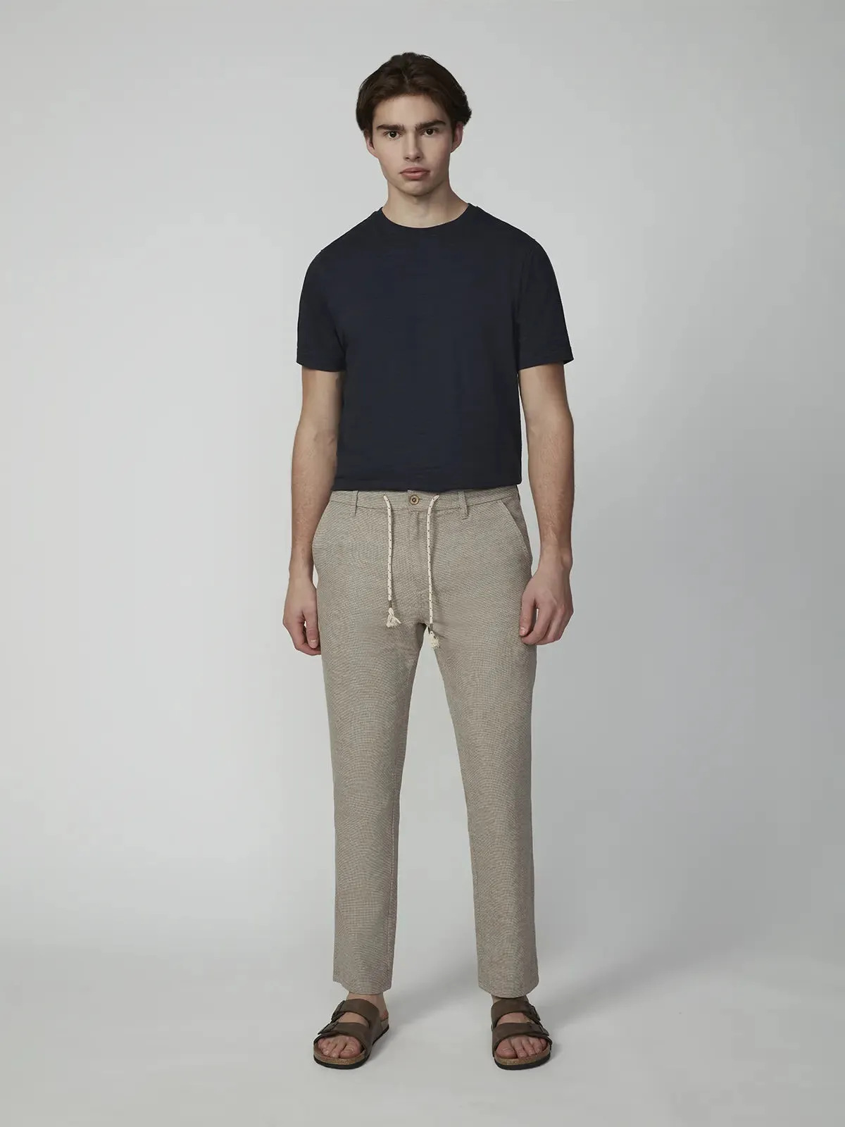 Men's Drawstring Linen Pant