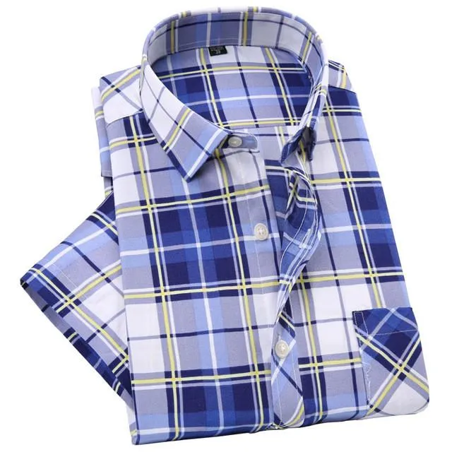Men's Fashion Short Sleeve Dress Shirt