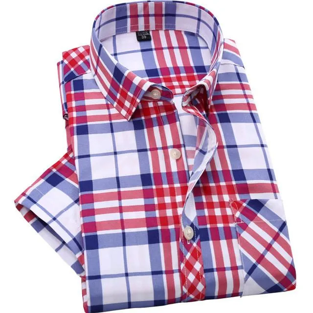 Men's Fashion Short Sleeve Dress Shirt