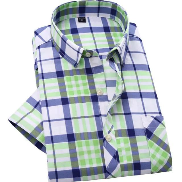 Men's Fashion Short Sleeve Dress Shirt