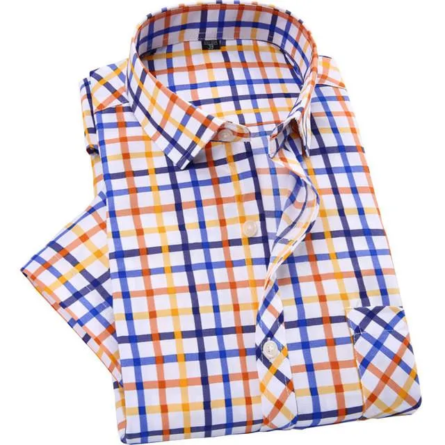Men's Fashion Short Sleeve Dress Shirt