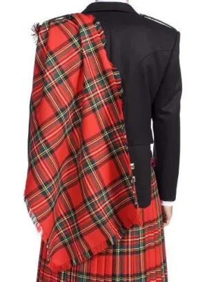 Men's Fringed Fly Plaid - 11oz Lochcarron Reiver Lightweight Wool - Made to Order
