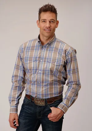 Men's L/S Shirt - Sandy Plaid