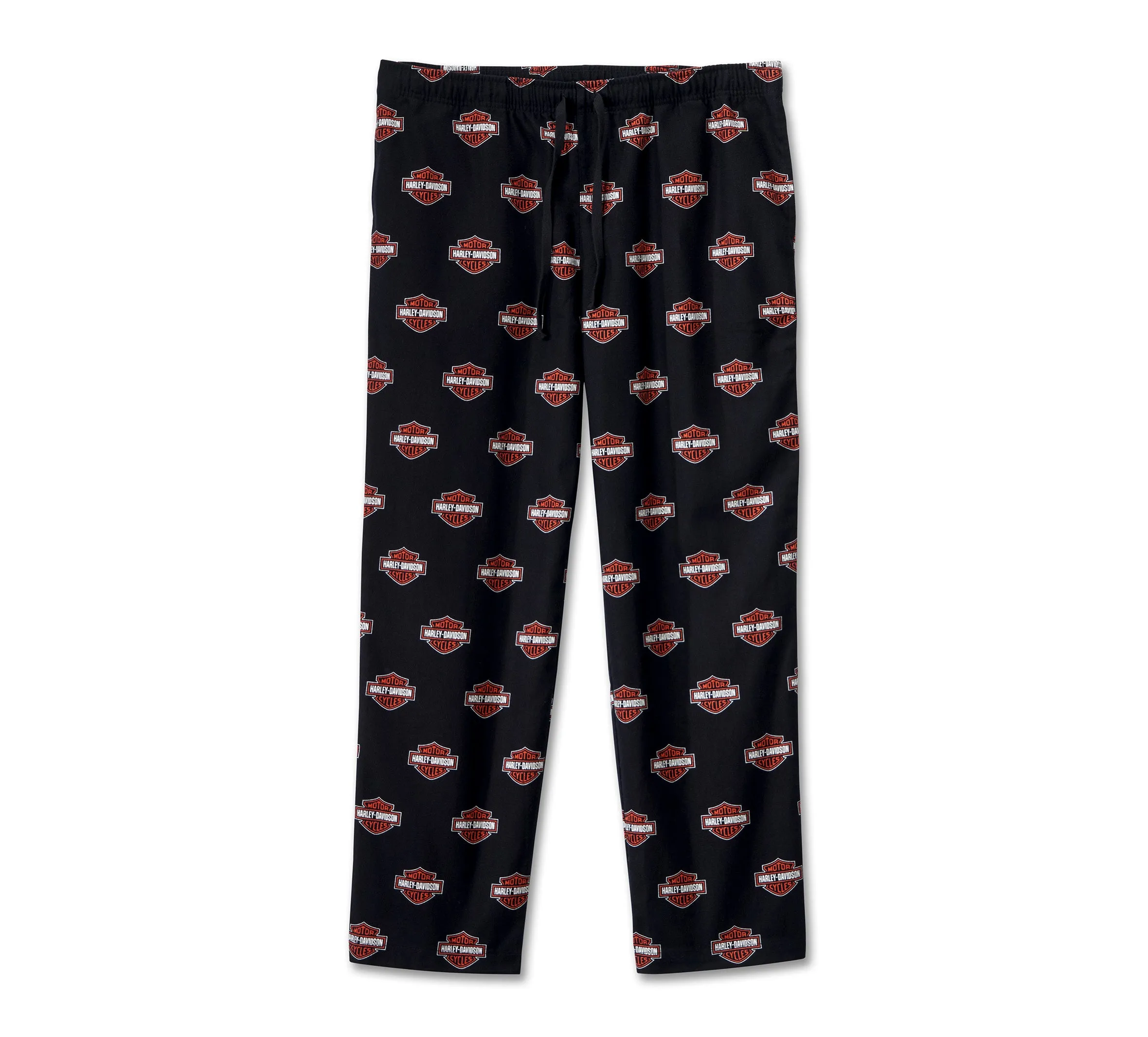 Men's Men's Bar & Shield Long Sleeve Pajama Set - Harley Black