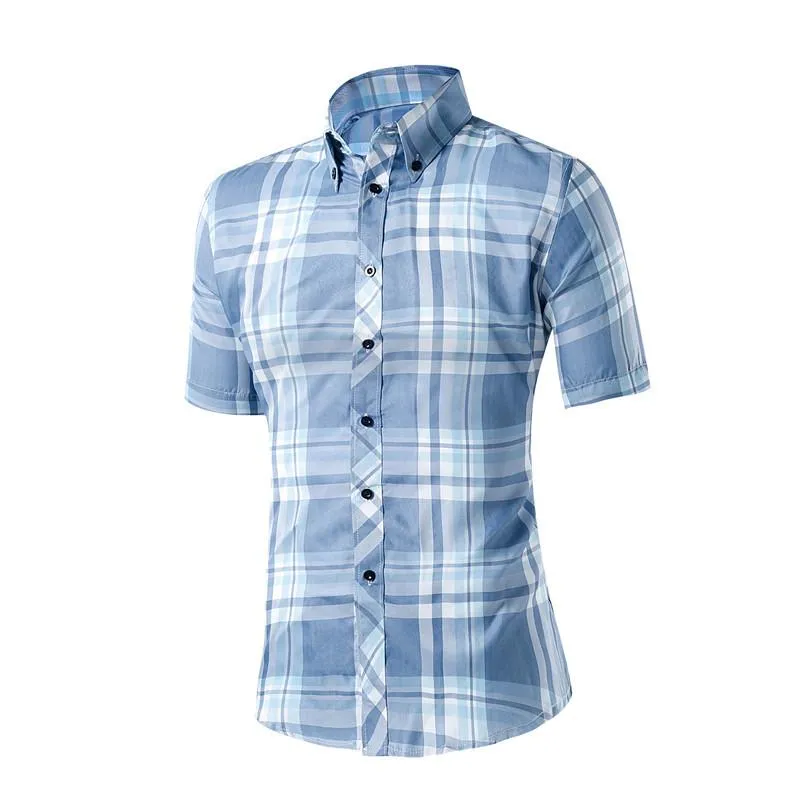 Men's Plaid Casual Dress Shirt In Many Different Styles/Colors