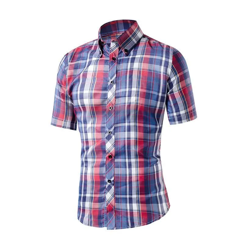 Men's Plaid Casual Dress Shirt In Many Different Styles/Colors