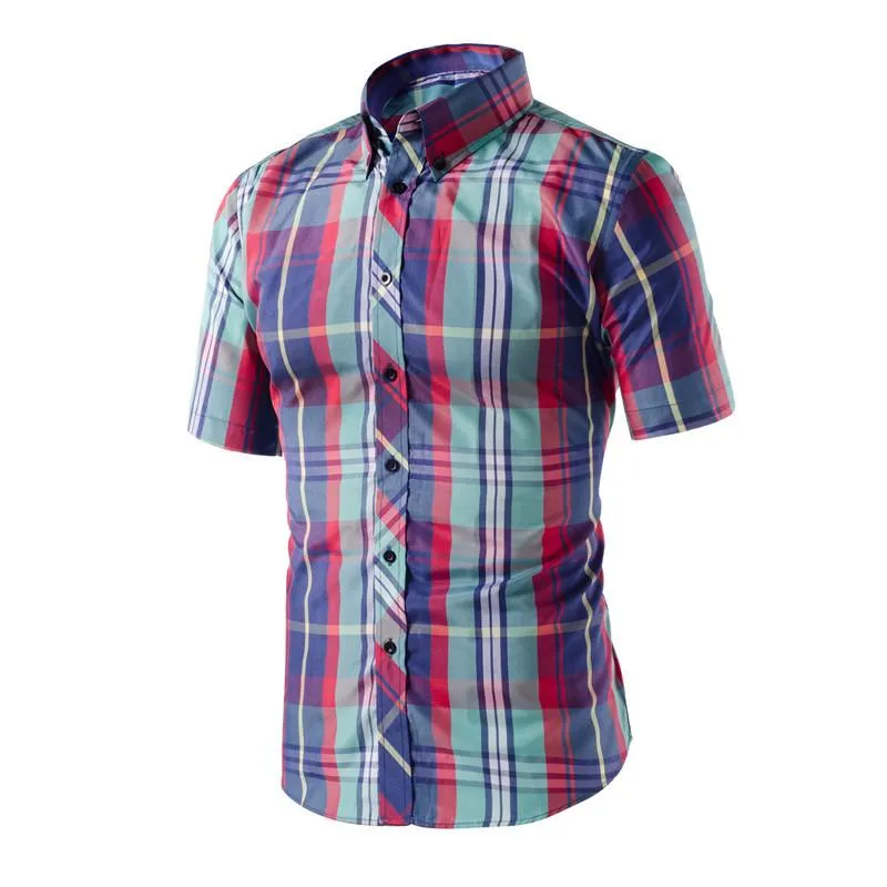 Men's Plaid Casual Dress Shirt In Many Different Styles/Colors