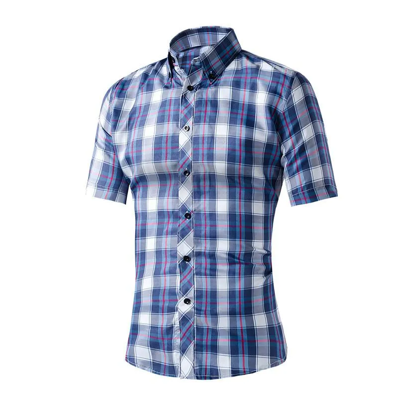 Men's Plaid Casual Dress Shirt In Many Different Styles/Colors