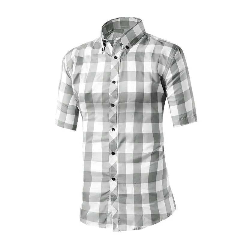 Men's Plaid Casual Dress Shirt In Many Different Styles/Colors