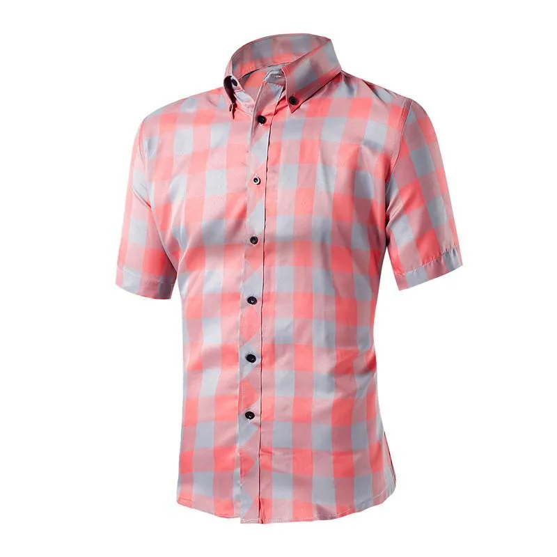 Men's Plaid Casual Dress Shirt In Many Different Styles/Colors