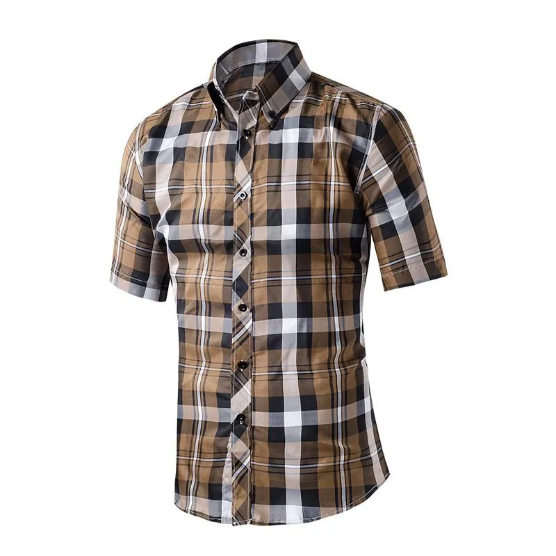 Men's Plaid Casual Dress Shirt In Many Different Styles/Colors