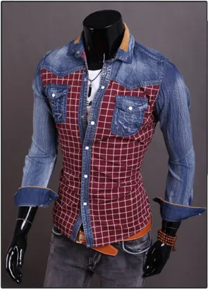 Men's Plaid Short Sleeve Fashion Shirt