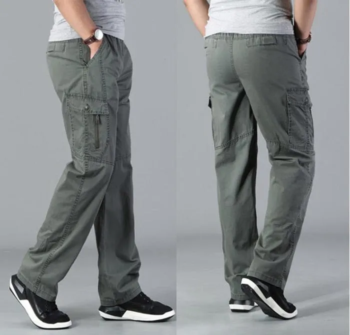 Men's Super Plus Size Straight Leg Cargo Pants