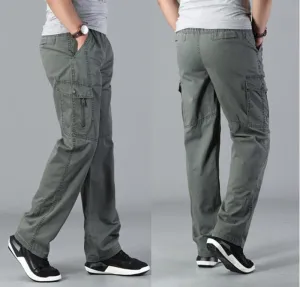 Men's Super Plus Size Straight Leg Cargo Pants