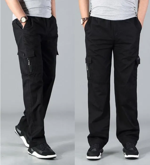 Men's Super Plus Size Straight Leg Cargo Pants