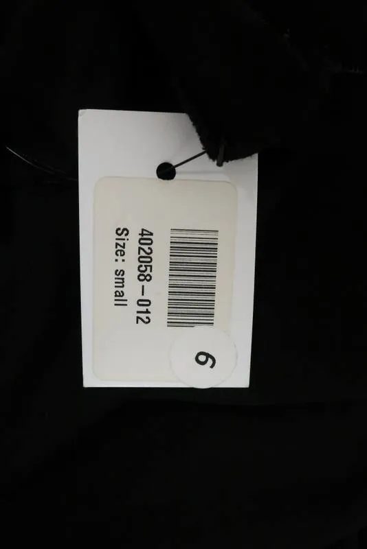 Michelle Mason Dress Black Stretch Jersey Size Small Leather Sleeve Mini NEW