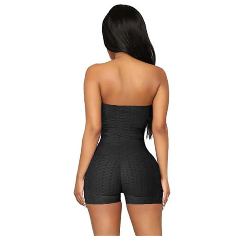 Midnight Tease Strapless Bodycon Romper