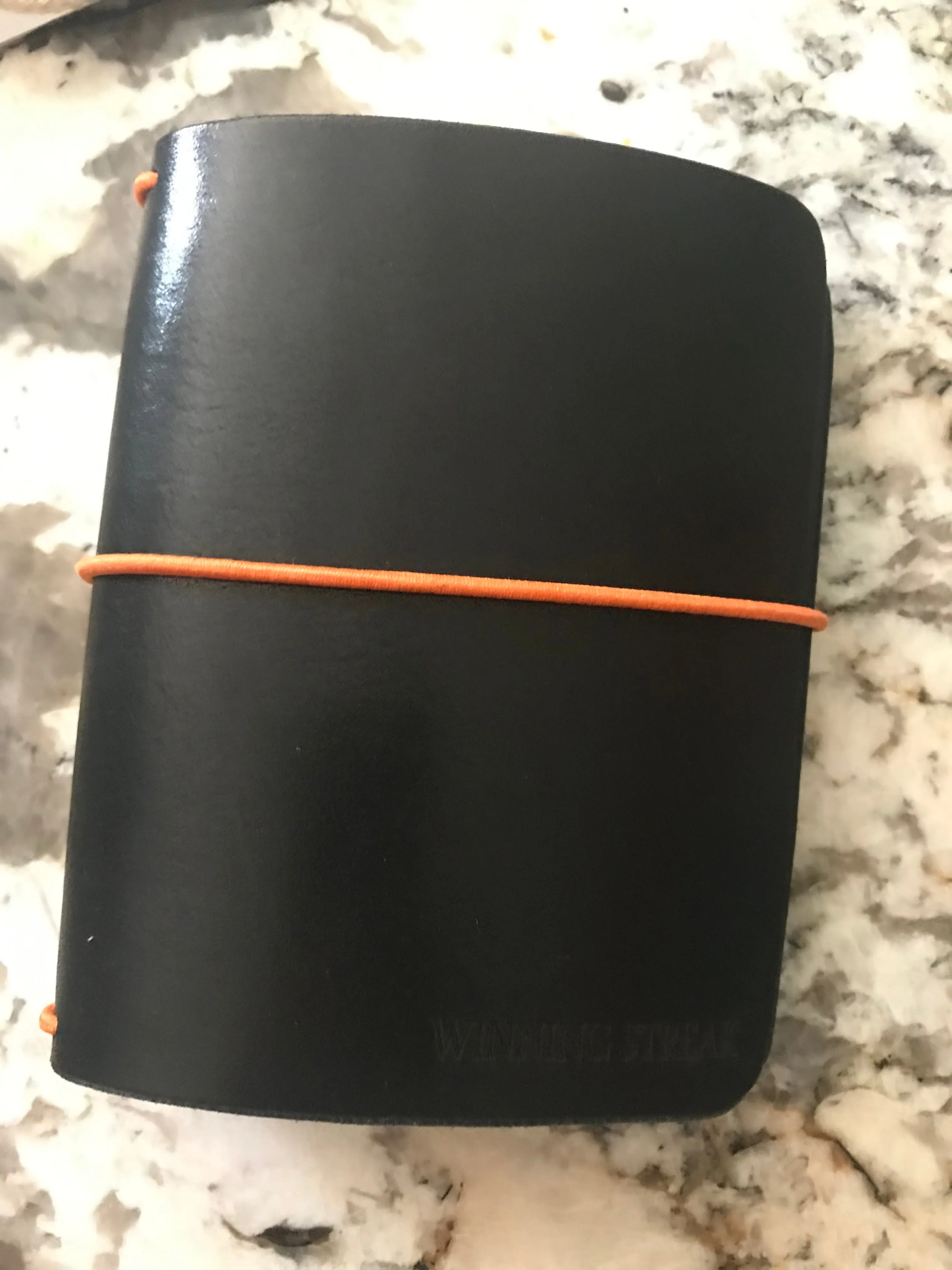 MINI Composition*Pick Your Finish*Full Grain Leather Cover, 2 Mini Composition Notebooks INCLUDED