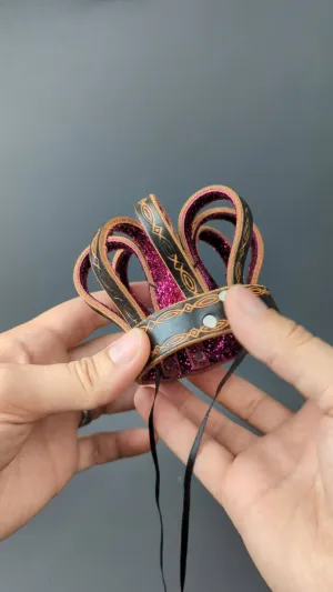 Mini Crown in Sparkling Pink and Black
