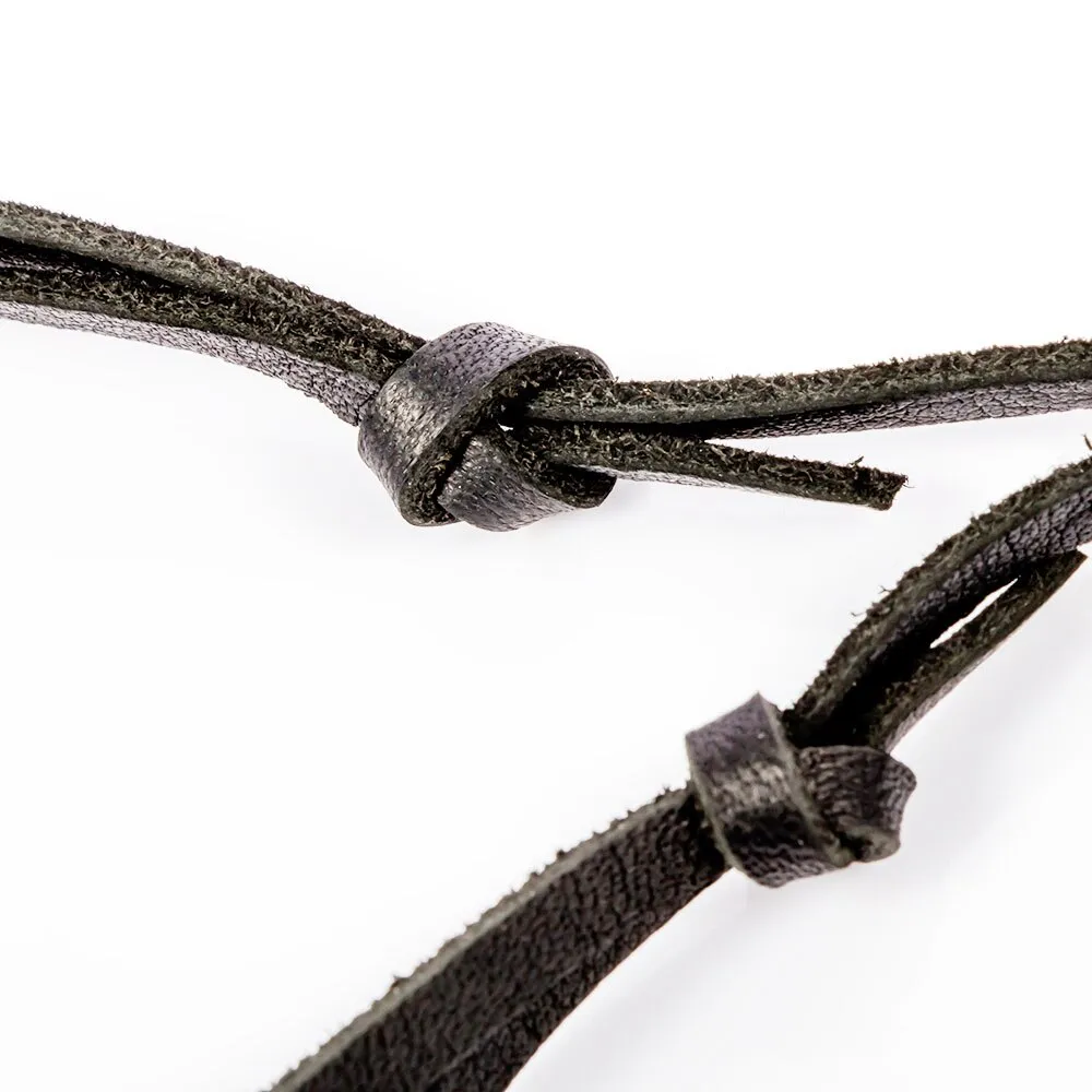 Mini Harmonica Leather Necklace