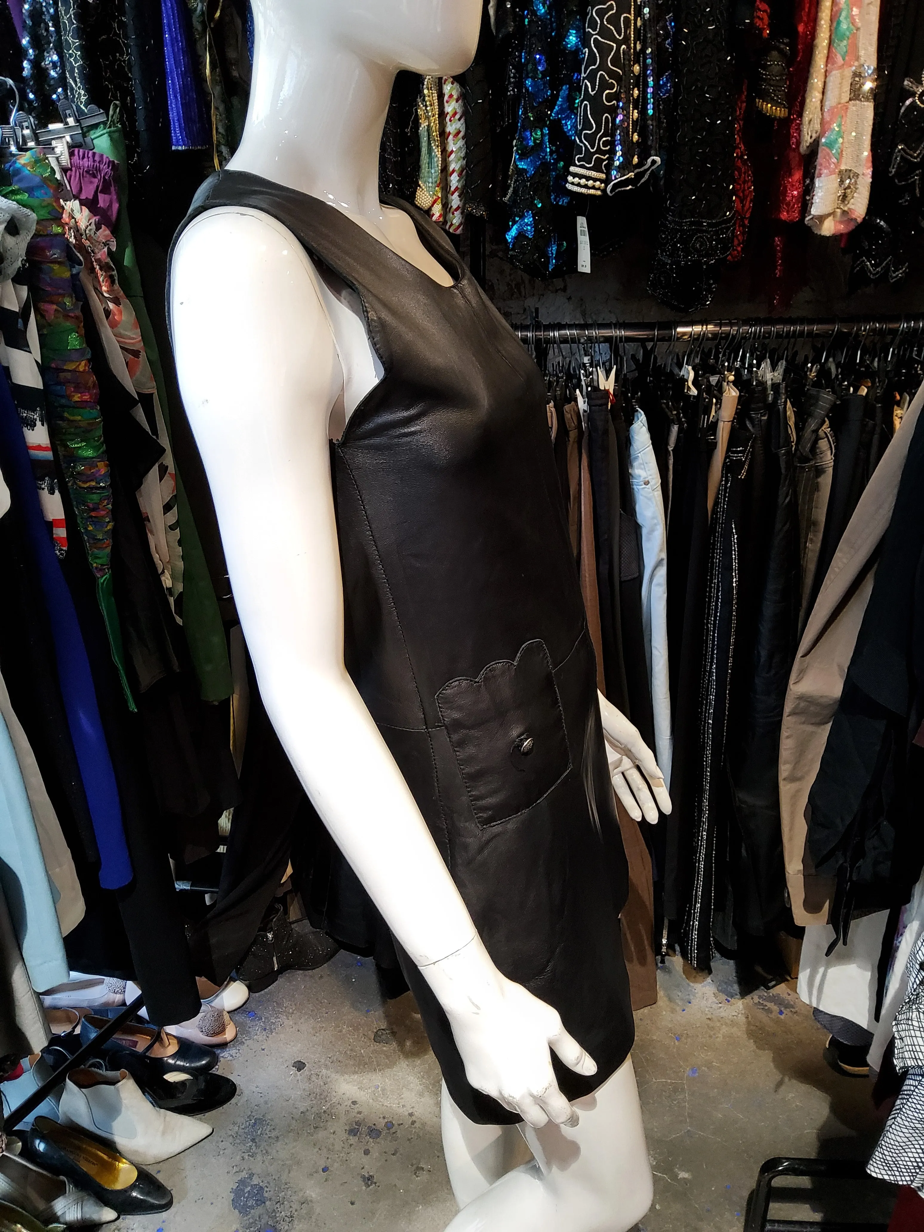 Mini Leather Dress