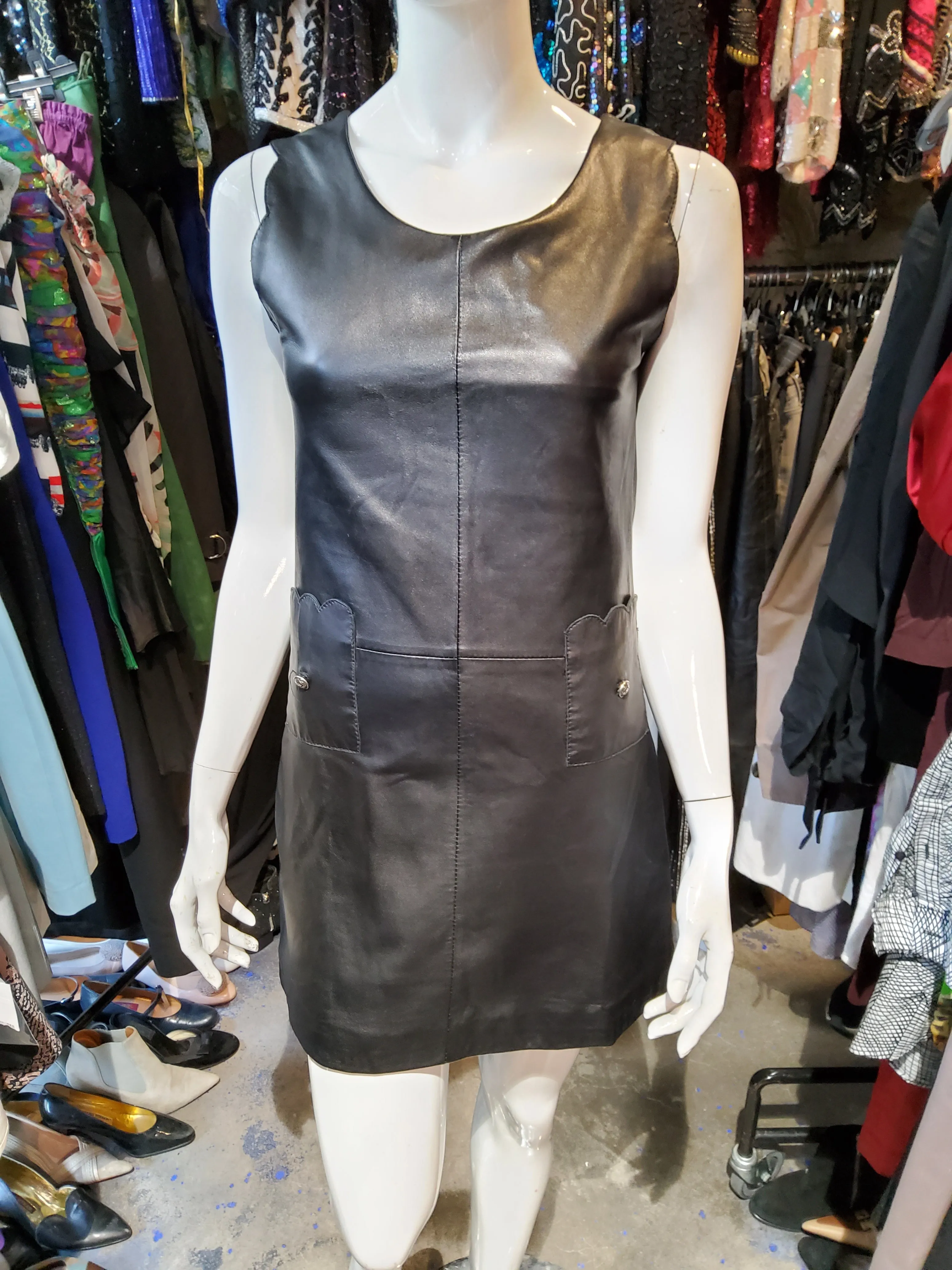 Mini Leather Dress