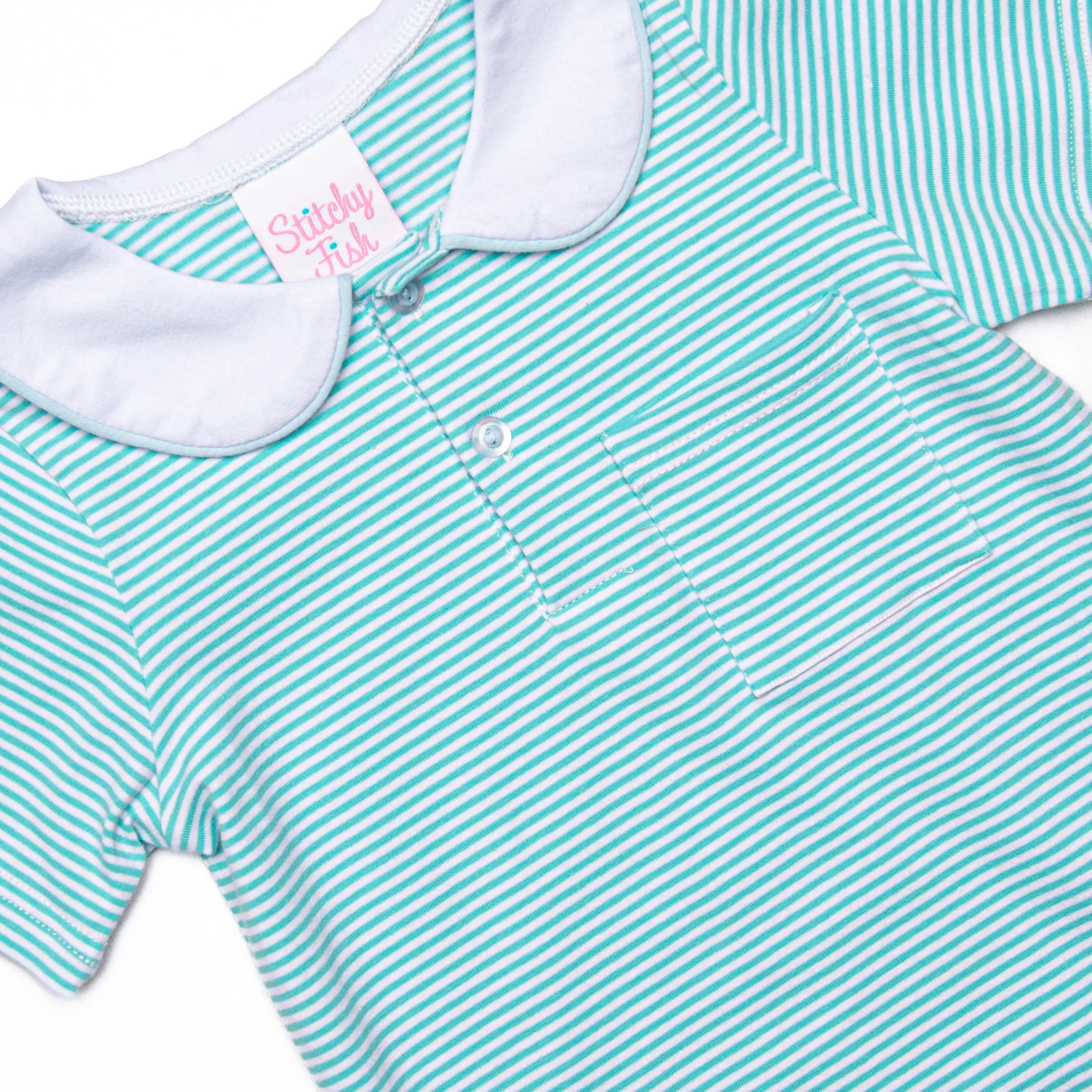 Mint in May Short Romper, Green