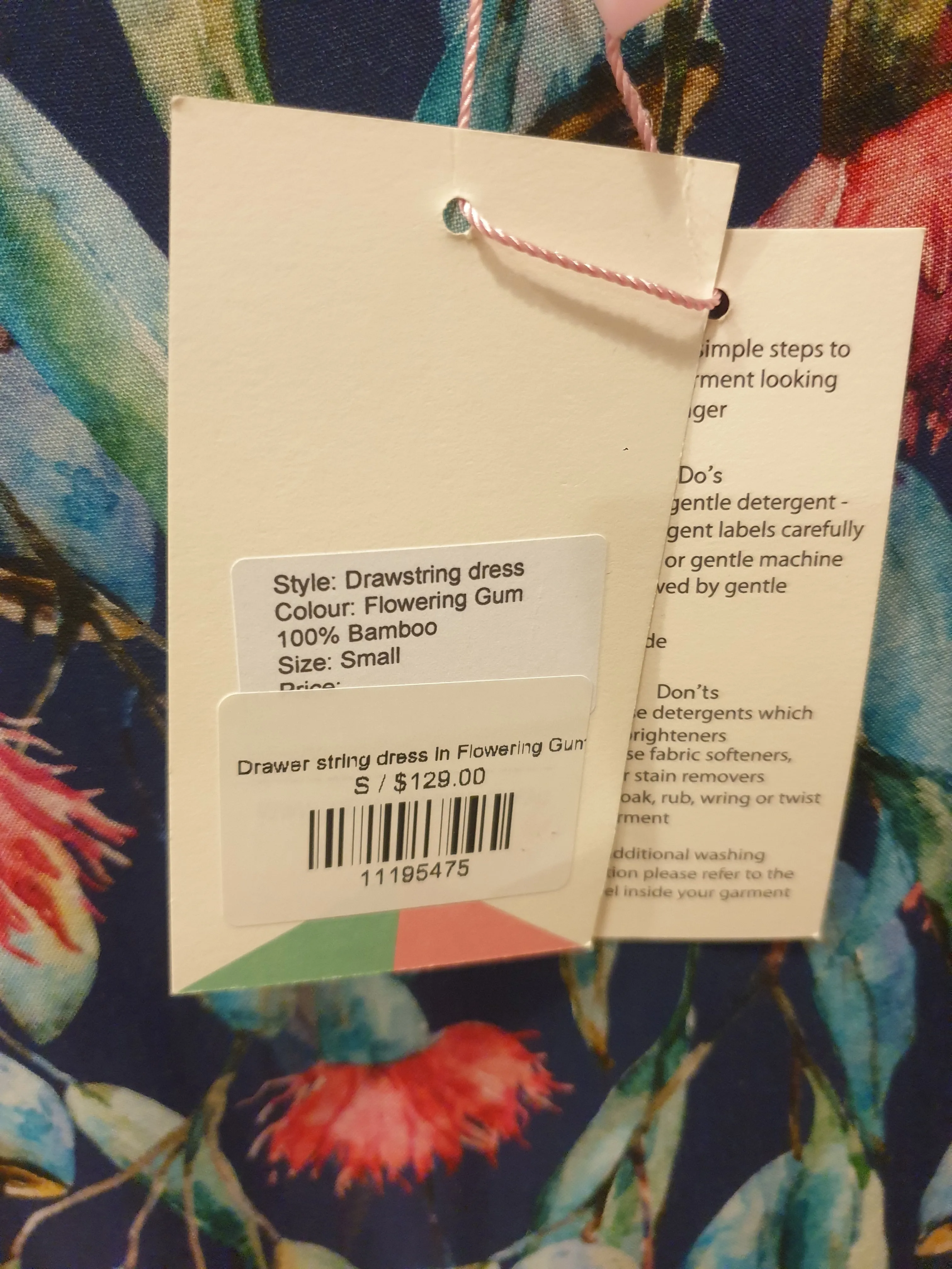 Miranda Murphy gumnut cap sleeve dress size S