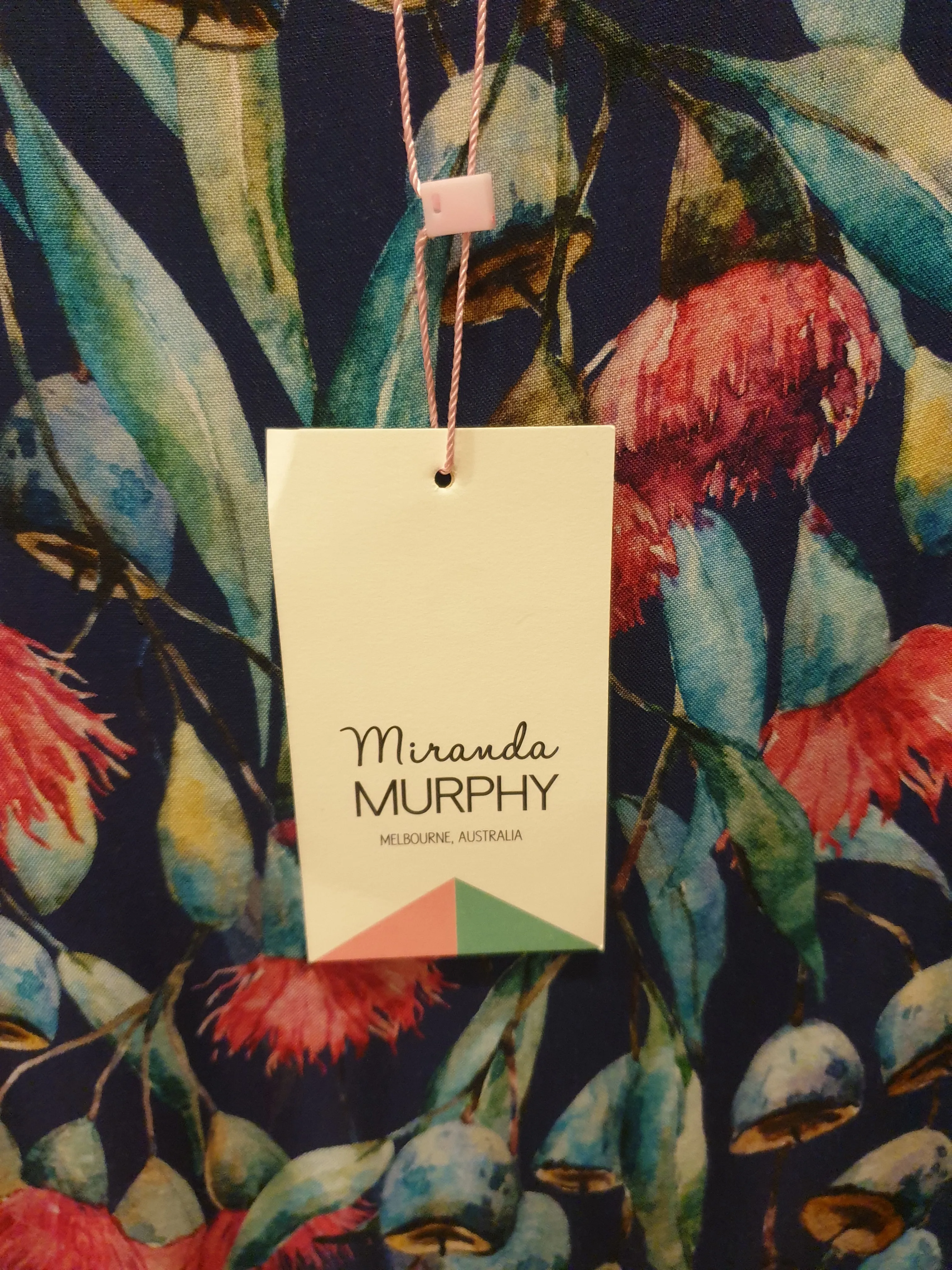 Miranda Murphy gumnut cap sleeve dress size S