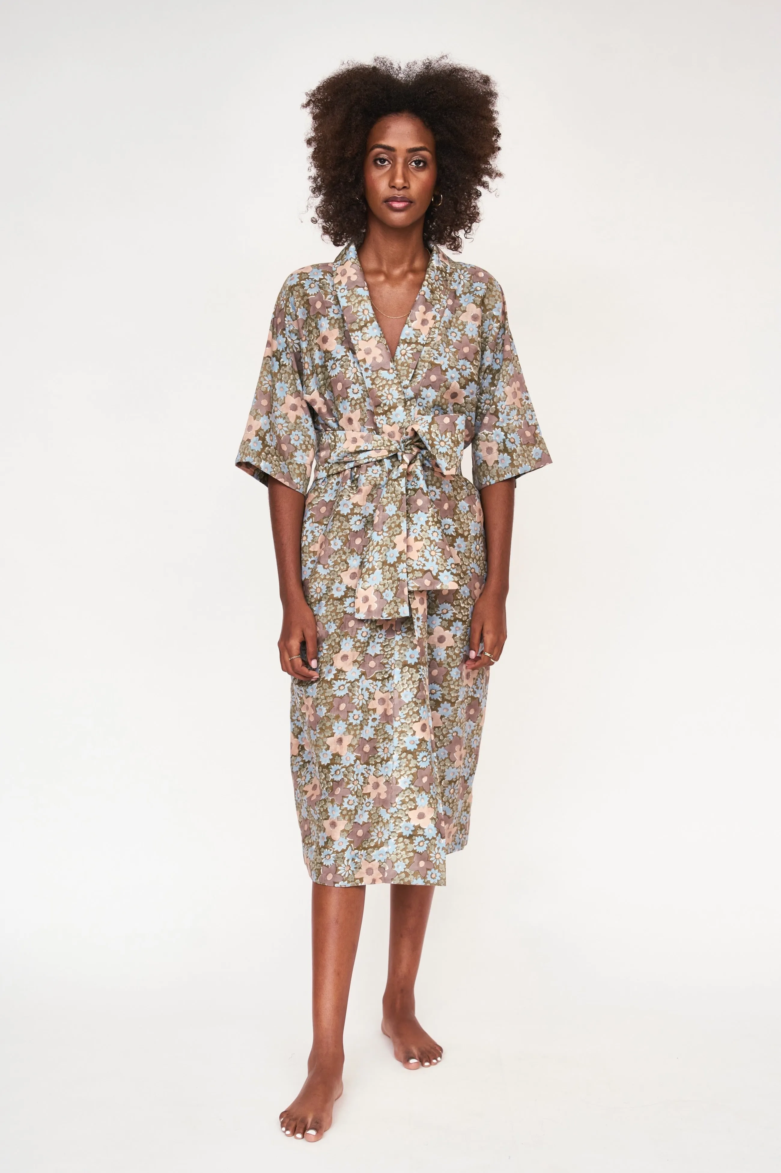 Mirth Organic Cotton Laos Robe in Stargazer