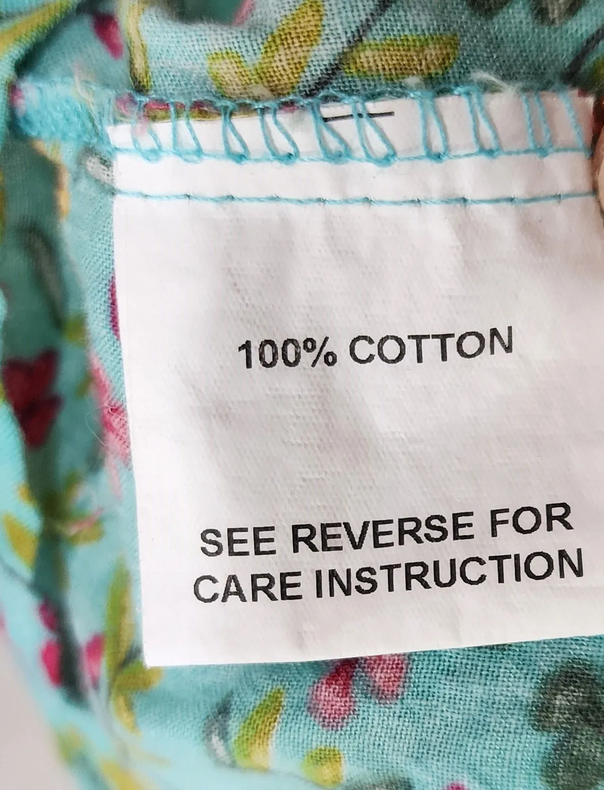 Mombasa Rose blue cotton dress size Large